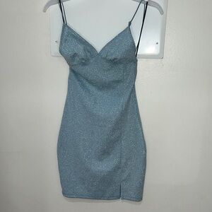 H&M Sparkling Blue Mini Dress